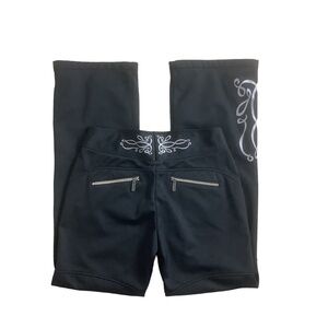 Athleta Black Capri Pants with White Accents